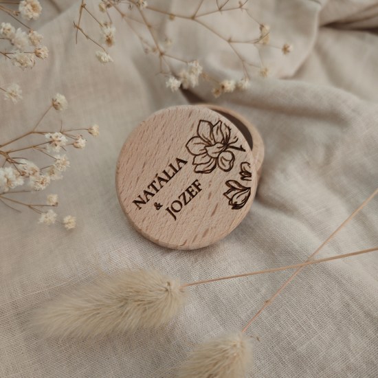 ideatree, svadba, podnos na obrúčky, tanierik na obrúčky, krabička na obrúčky, drevená krabička, noiart, nové mesto nad váhom