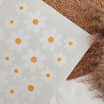 ideatree, nálepky, nálepky na boxy, detská izba, nálepky na stenu, nálepky do detskej izby, nálepky margarétky, daisyflowers, ikea, trofast, nové mesto nad váhom