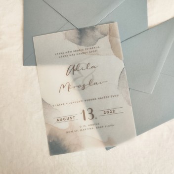 ideatree, oznámenie, svadba, svadobné oznámenie, transparentné oznámenie, priesvitné, nové mesto nad váhom