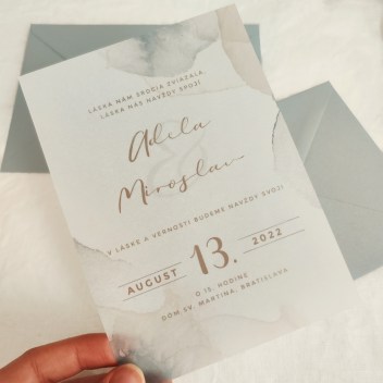 ideatree, oznámenie, svadba, svadobné oznámenie, transparentné oznámenie, priesvitné, nové mesto nad váhom